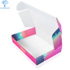Custom ElEgant Handmade Flac Diecut Pack Colorful Printed Corrugated Clothes Packing Mailer Boxes